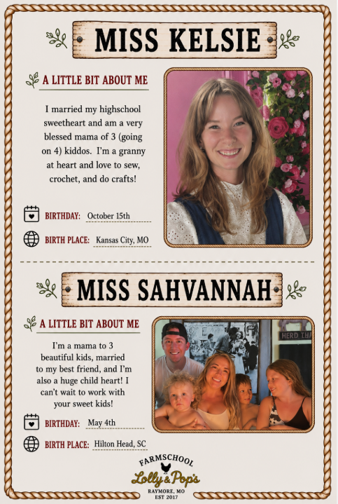Miss Kelsie and Miss Sahvannah