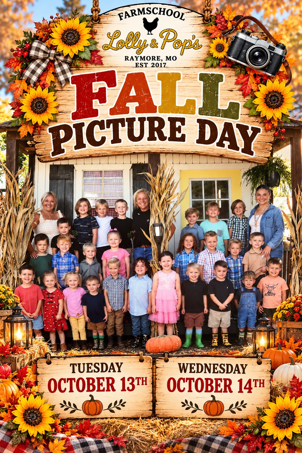 Fall Picture Day - October 13 and 14
