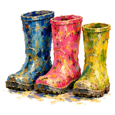Rubber boots