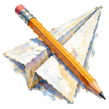 Pencil and paper plane